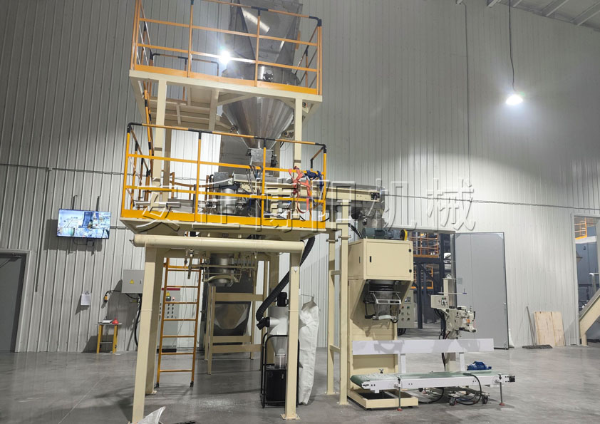 玻璃纖維噸包包裝機 纖維粉噸袋包裝機客戶現場